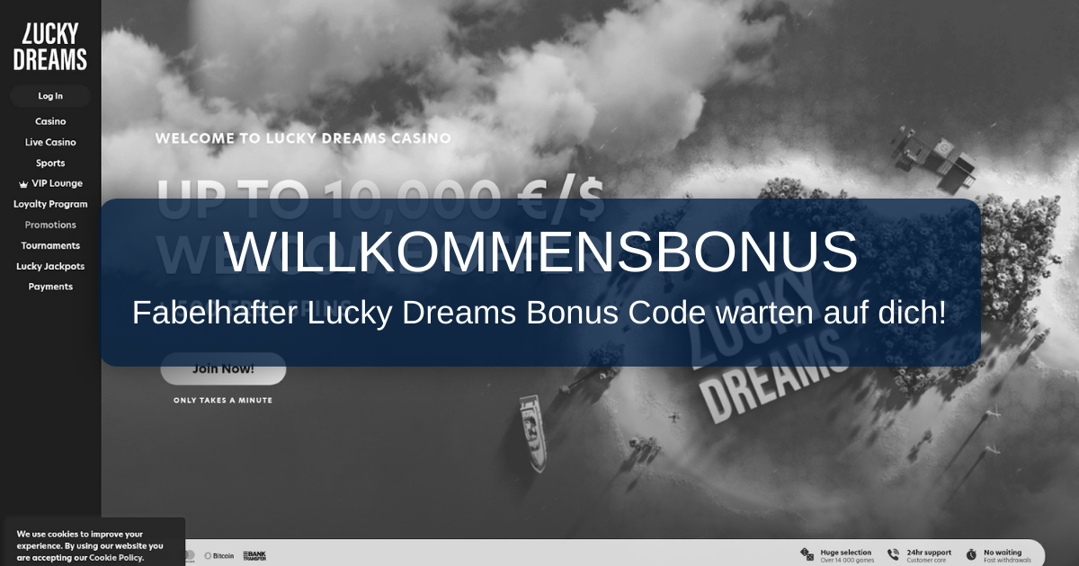lucky dreams bonus code