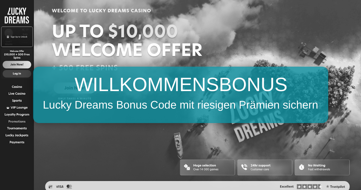 Lucky Dreams Bonus Code 2026 - Deutschland: Verifizierter Bonus Code